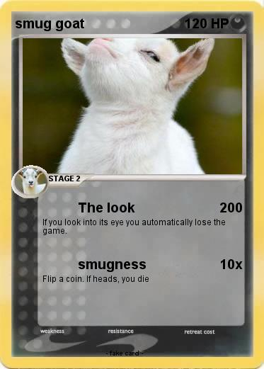 Smug goat